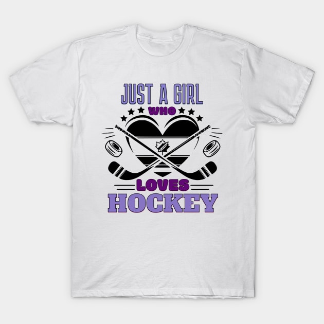 Girls Hockey T-Shirt by Offbeat Outfits